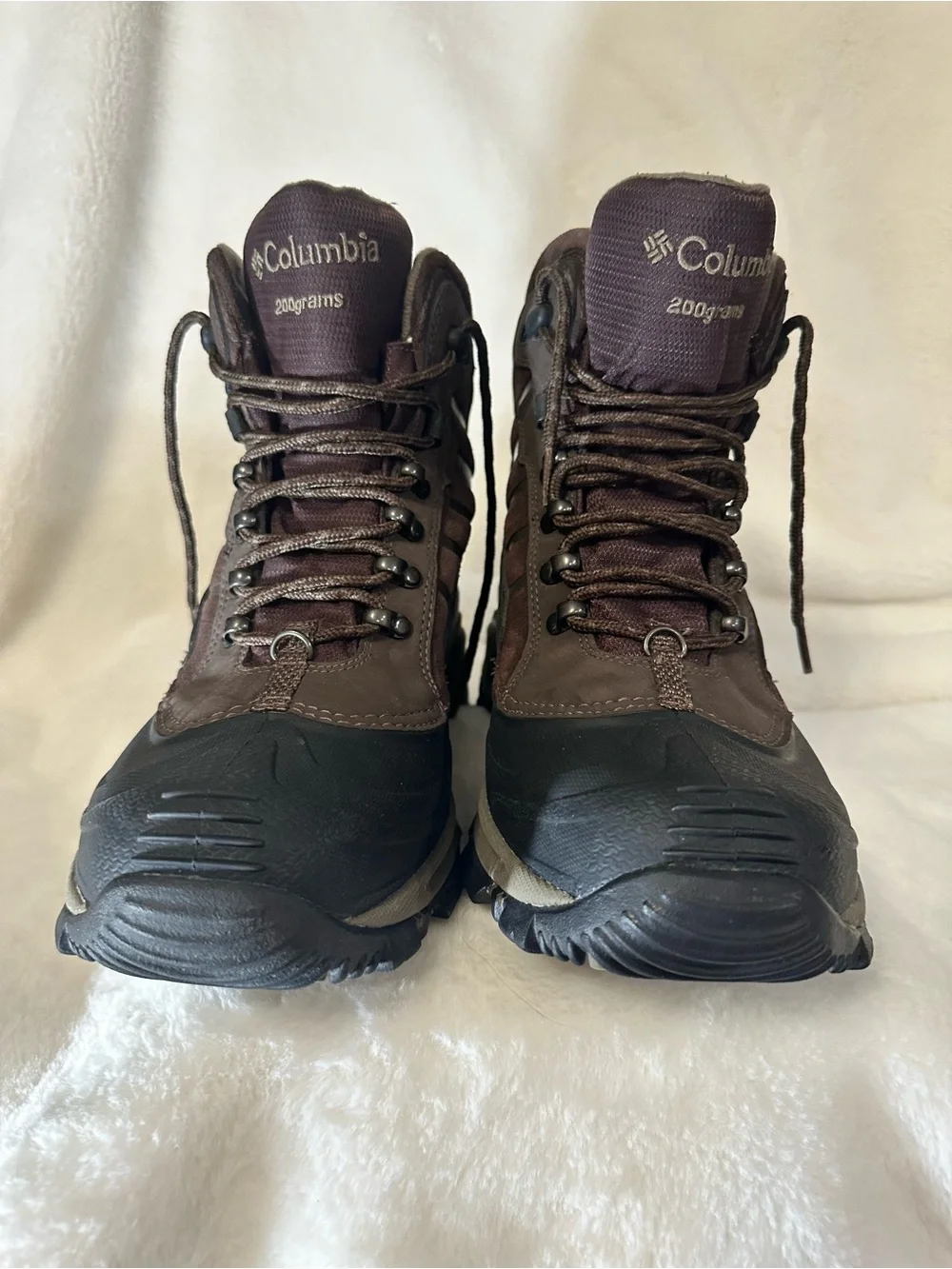 Columbia Brown and Black Men's Waterproof Hiking Boots